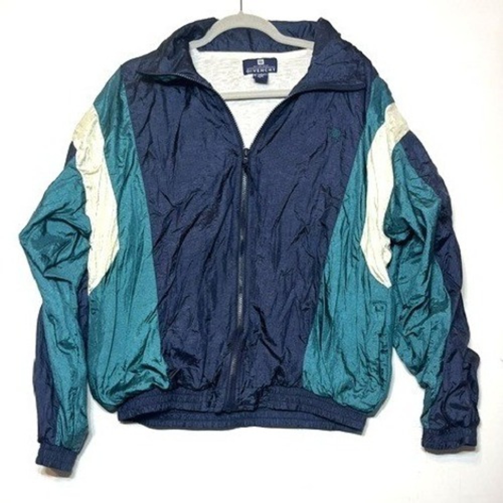 Vintage Givenchy Activewear Men's Colorblock Full Zip Jacket Sz M